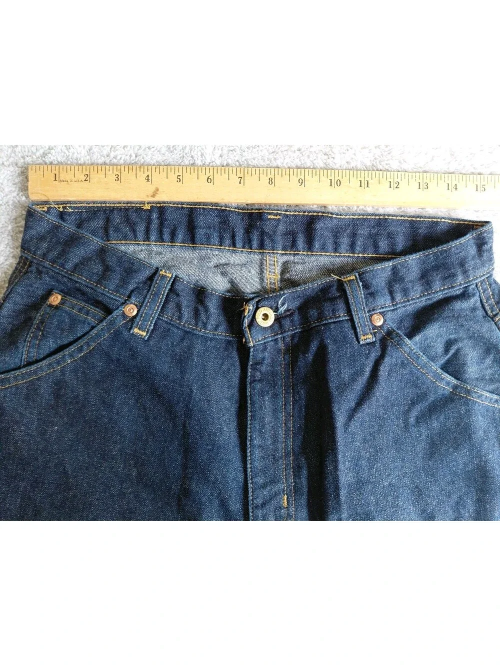 Vtg Polo Ralph Lauren Jeans Mens 30x30 Y2K Blue Relaxed C-5 Carpenter